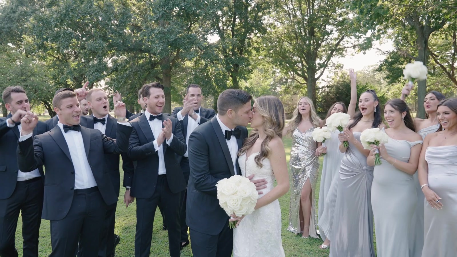 Marissa + Jarred on their wedding day